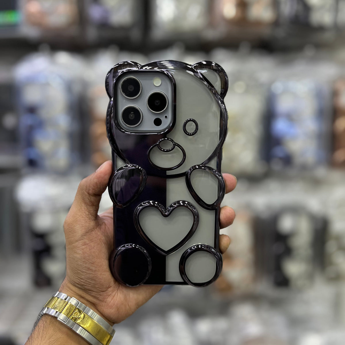 Cute 3D Bear Case