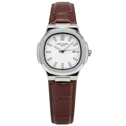 PP Leather Strap (Brown White)