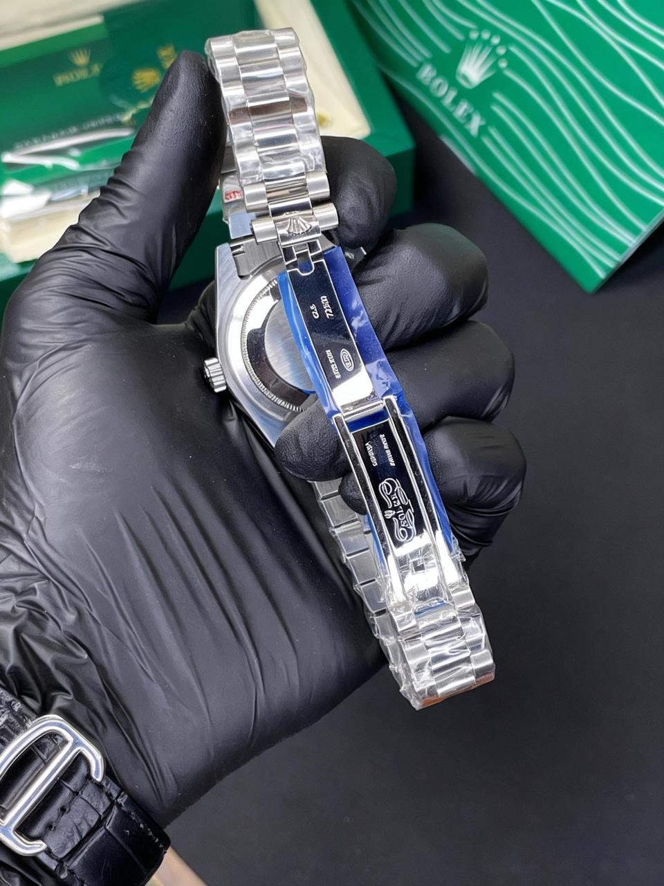 Rolex Day-Date | Silver Ice-Blue