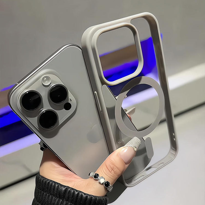 Luxury Air Skin Color Bumper Transparent Mag safe Phone Case