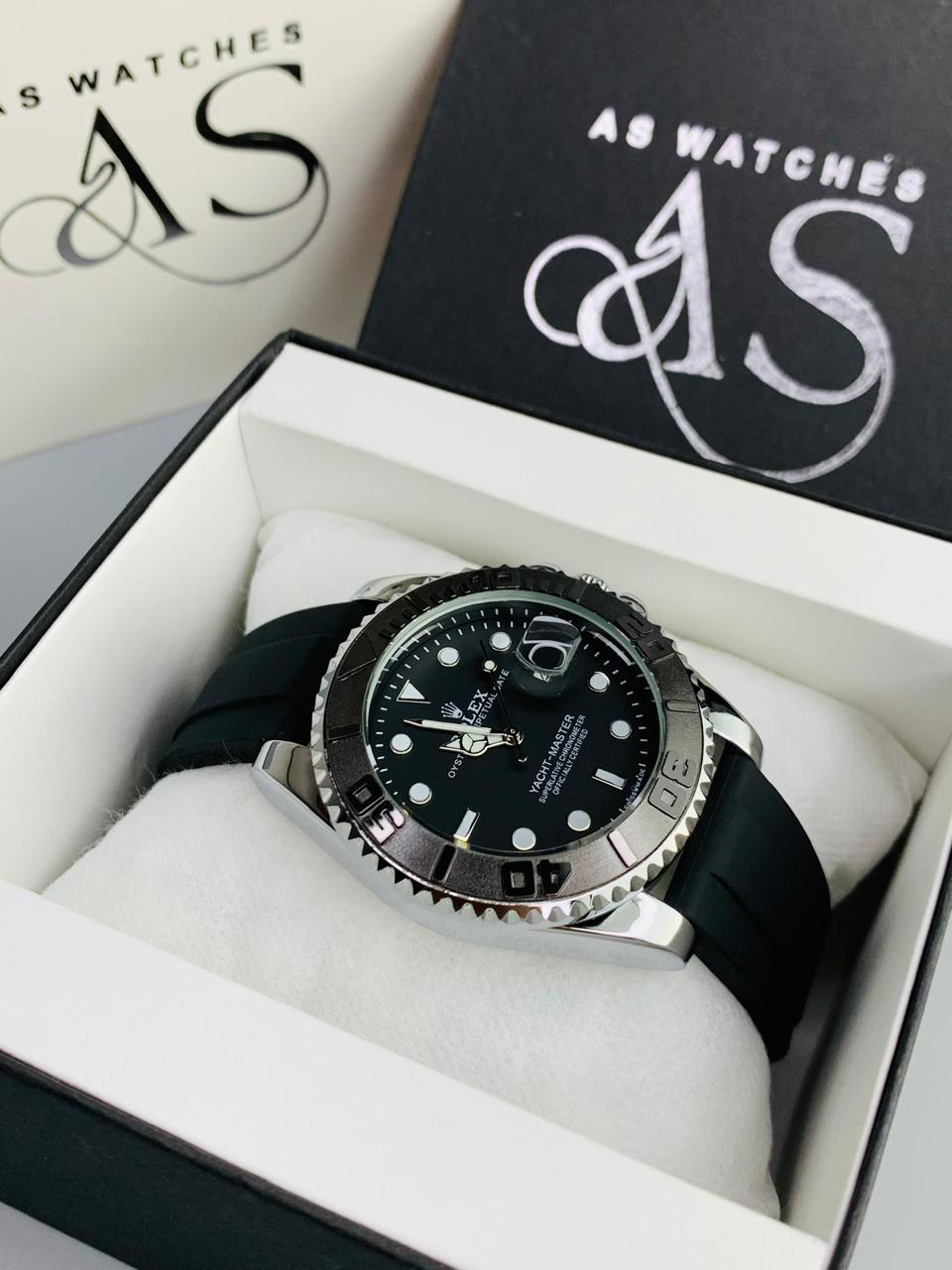 RLX Ym Straps Watch (Silver  Black)