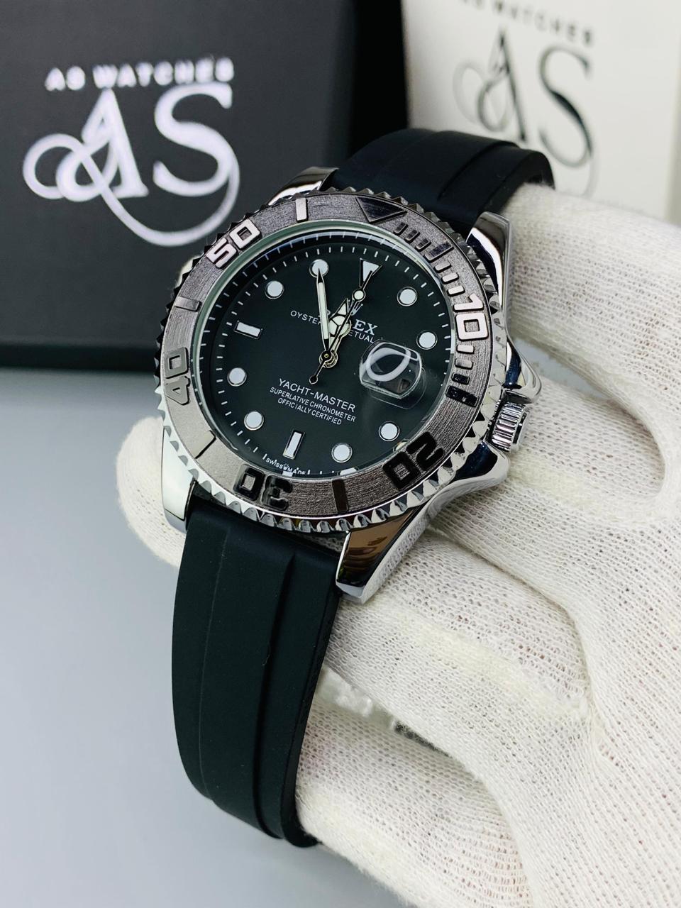 RLX Ym Straps Watch (Silver  Black)